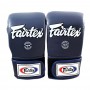 Fairtex TGT7 Снарядные Перчатки Тайский Бокс Закрытый Большой Палец Синие 